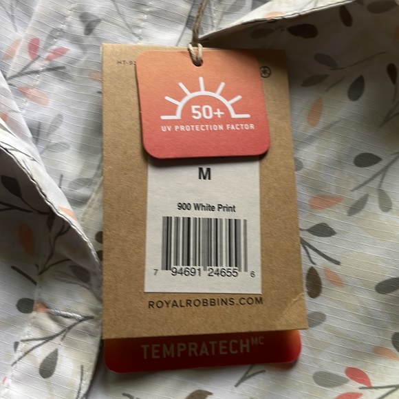 Royal Robbins NWT snap down UV protection 50+ size M Quick dry - Picture 7 of 9